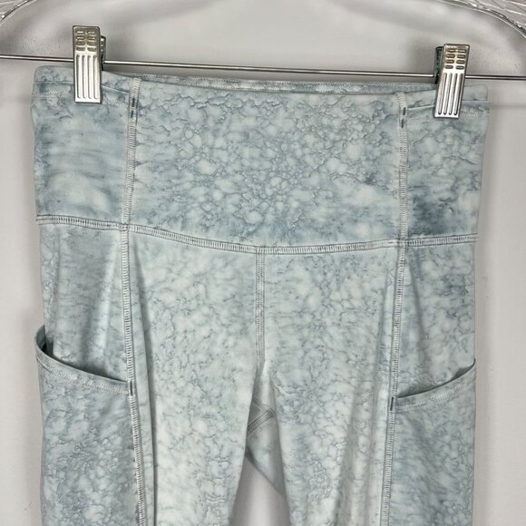 Lululemon Fast and Free High Rise Tight 25 Nulux City Grit White Blue Fog size 4 - Picture 5 of 14
